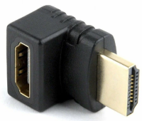 Переходник HDMI <-> HDMI Cablexpert A-HDMI270-FML, 19F/19M, угловой соединитель 270 градусов, золоты